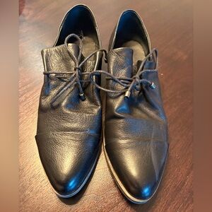 Sleek Black Women's Leather Loafers